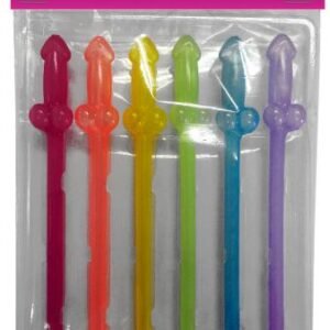 GLOW IN THE DARK RAINBOW STRAWS