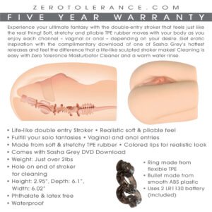 ZERO TOLERANCE SASHA GREY MOVIE DOWNLOAD W/ REALISTIC VAGINA & ASS STROKER