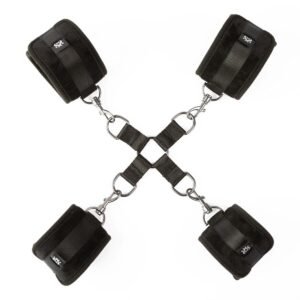 SEI MIO HOGTIED AND SATISFIED HOG TIE AND CUFF SET