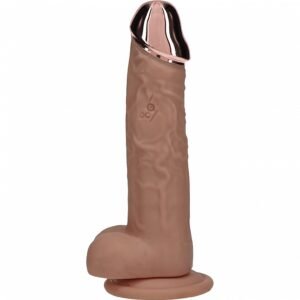 REALROCK WIRELESS RECHARGEABLE METALHEAD REGULAR STRAIGHT 7IN W/BALLS TAN