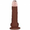 REALROCK WIRELESS RECHARGEABLE METALHEAD REGULAR STRAIGHT W/BALLS BROWN