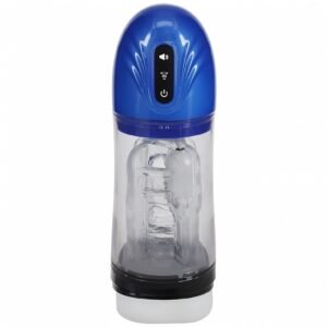 PUMPED SONICPULL MASTURBATOR SUCTION VIBRATION METALLIC BLUE
