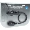 LEVELZ RIBBED INFLATABLE SILICONE ANAL PLUG BLACK