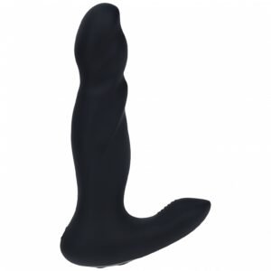 LEVELZ VIBRATING & THRUSTING SILICONE PROSTATE MASSAGER BLACK