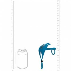 LEVELZ ADJUSTABLE BUNNY VIBRATING LASSO COCK RING TEAL