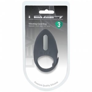LEVELZ ADJUSTABLE VIBRATING COCK RING BLK