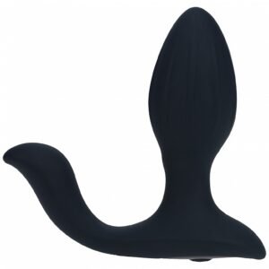 LEVELZ VIBRATING & ROTATING SILICONE ANAL PLUG BLACK