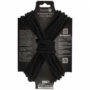 OUCH! BONDAGE ROPE 10 METERS BLACK