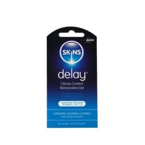 SKINS BENZOCAINE DELAY GEL FOILS 3ML 36PC WITH POS