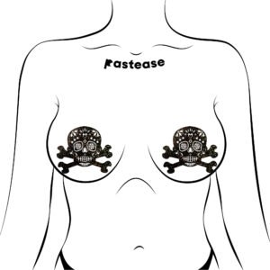 PASTEASE SKULL BLACK GLITTER CANDY