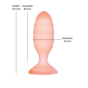 SOFTIES DUAL LAYER BUTT PLUG 4 BUTT PLUG 4 ORANGE