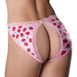 SPLIT BACK PANTY 2XL STRAWBERRY