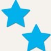 PASTEASE STAR GLOW IN THE DARK NEON TURQUOISE