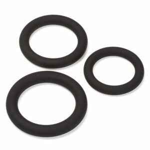 PRO SENSUAL PREMIUM SILICONE DONG W/ 3 C RINGS BROWN 6 "