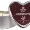 HEMP SEED 3 N 1 VALENTINE 2026 HEART MASSAGE CANDLE XOXO 4.7 OZ