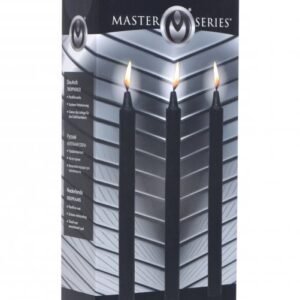 MASTER SERIES DARK DRIPPERS FETISH DRIP CANDLE SET OF 3 BLACK